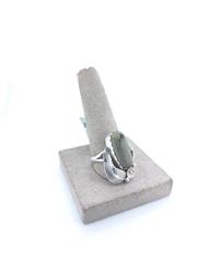Bisbee Turquoise Unisex Silver & Stone Ring 925 Silver 5.82g